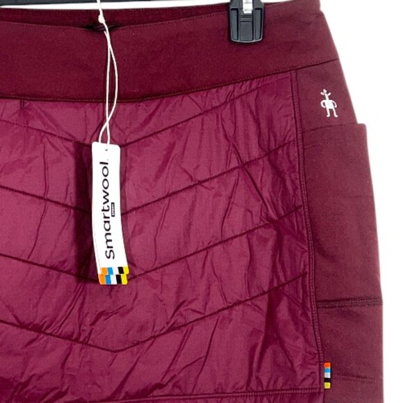Smartwool Smartloft Pull On Skirt Black Cherry New - Picture 2 of 3